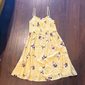 SO Yellow Floral Dress